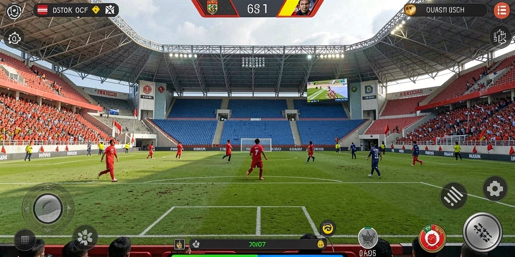 Tangkapan layar menunjukkan grafis yang memukau dan detail tinggi.