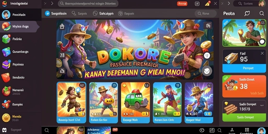 Berbagai item menarik yang dapat diperoleh dalam permainan HOKILUCK.