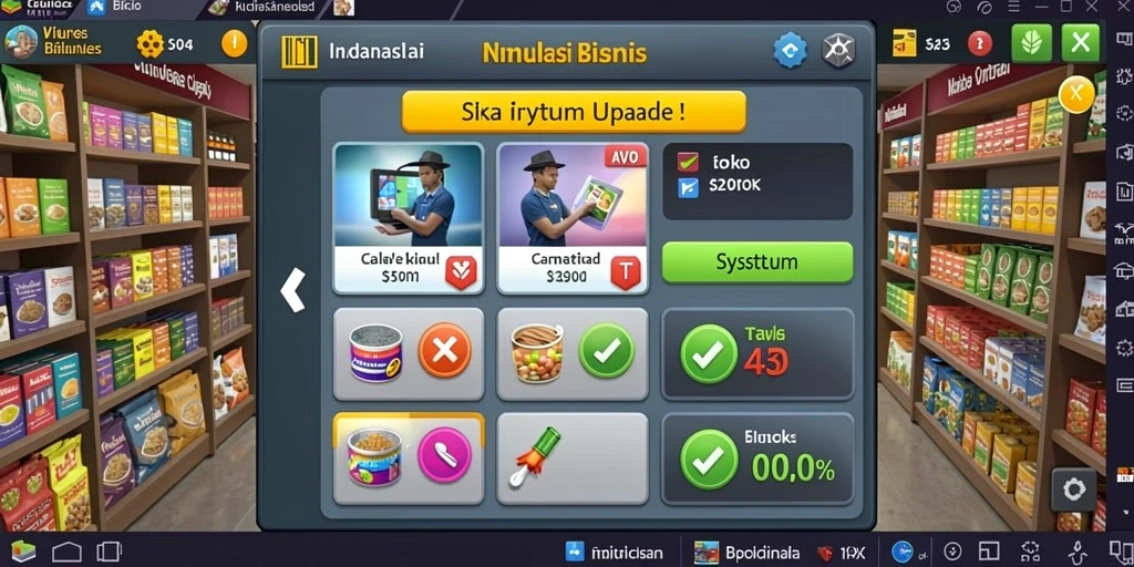 Tampilan level yang beragam dan penuh warna untuk meningkatkan semangat bermain.